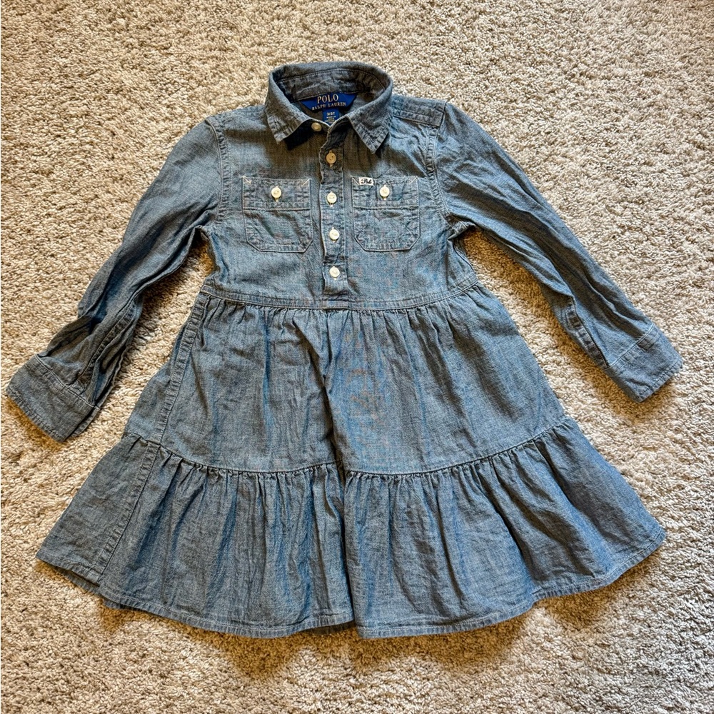 Polo Ralph Lauren Denim Button-Up Dress 3T